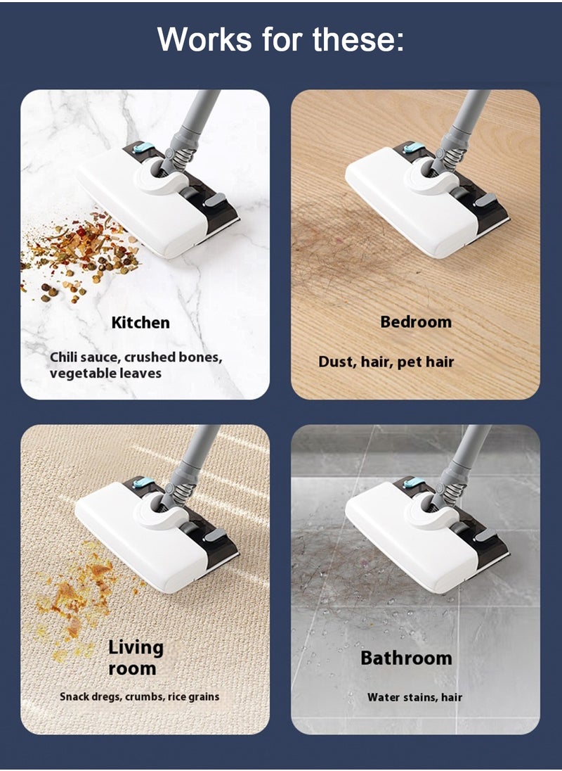 AiQi - Cordless Handheld Wet & Dry Vacuum Cleaner with Water Tank and Mop, LED Display, 19000Pa Suction Power, 3-Speed Adjustable, for Hard Floors/Carpets/Kitchen/Pet Hair, Includes Wall Mount Hook, Up to 70 Min Runtime - Image 1