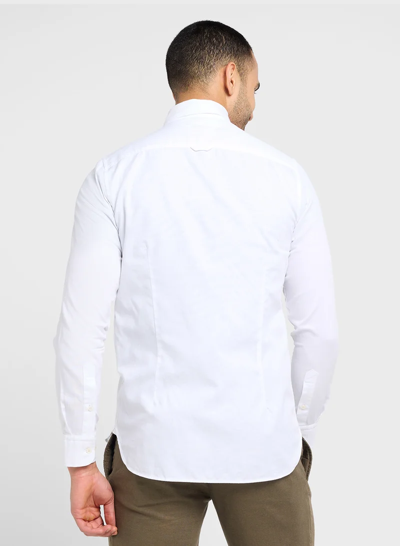 تومي هيلفيغر Logo Slim Fit Shirt