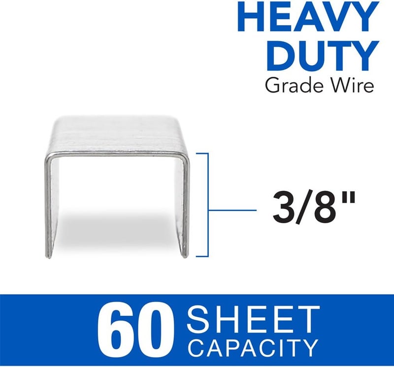 Swingline Staples, Heavy Duty, 3/8" Length, 60 Sheet Capacity, 100/Strip, 5000/Box, 1 Pack (79398) Simple practical structure - Image 3