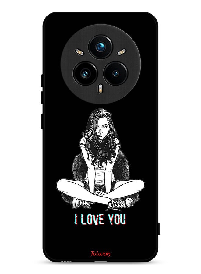 Tolwak Realme 14 Pro 5G Protective Case Cover I Love You Art