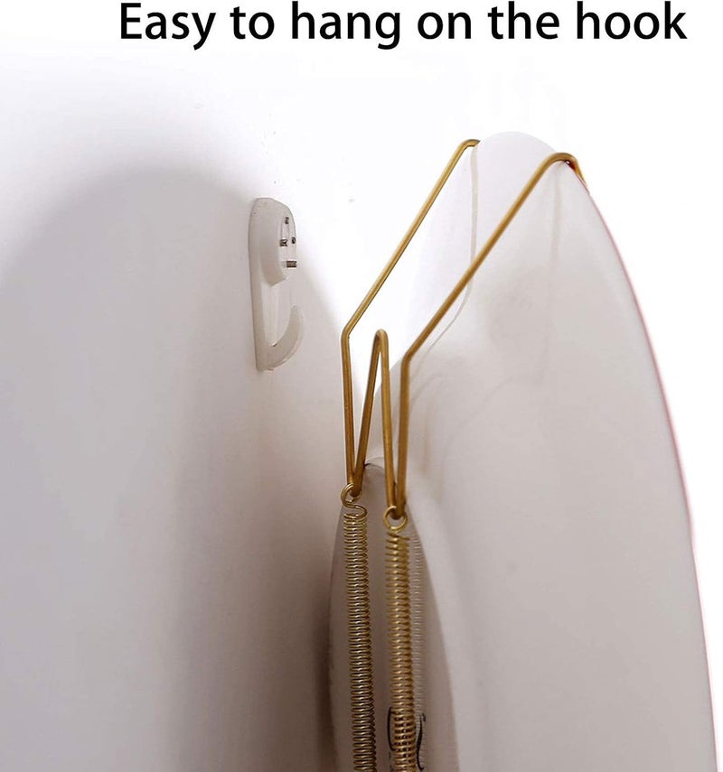 EEEKit Dish Display Plate Metal Hangers, 10-Pack Plate Spring Hook Holder Hanging Wire for Compatible Decorative Plates, Antique China, Antique Plates and Art for The Wall Home Decoration, - Image 3