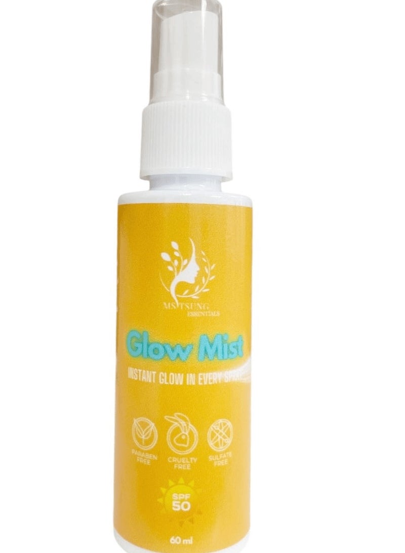 Ms Tsung Essentials Ms. Tsung Essentials Glow Mist Sunscreen Spray SPF50 - 60ml - Image 1