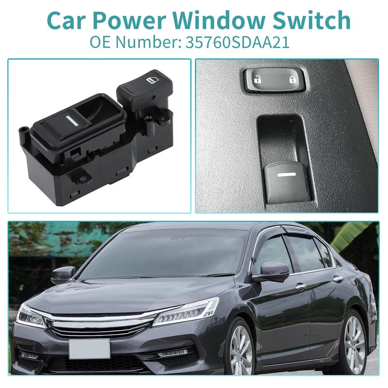 ACROPIX Front Right Passenger Side Power Window Switch Window Control Switch Fit for Honda Accord 2003-2005 for Honda Odyssey 2007 2008 No.35760SDAA21 - Pack of 1 - Image 2