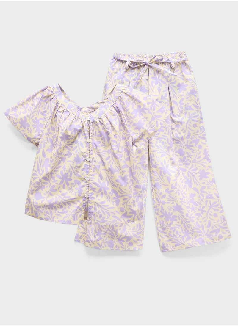 ريبلز مع نمشي Girls Printed 2Pcs Set