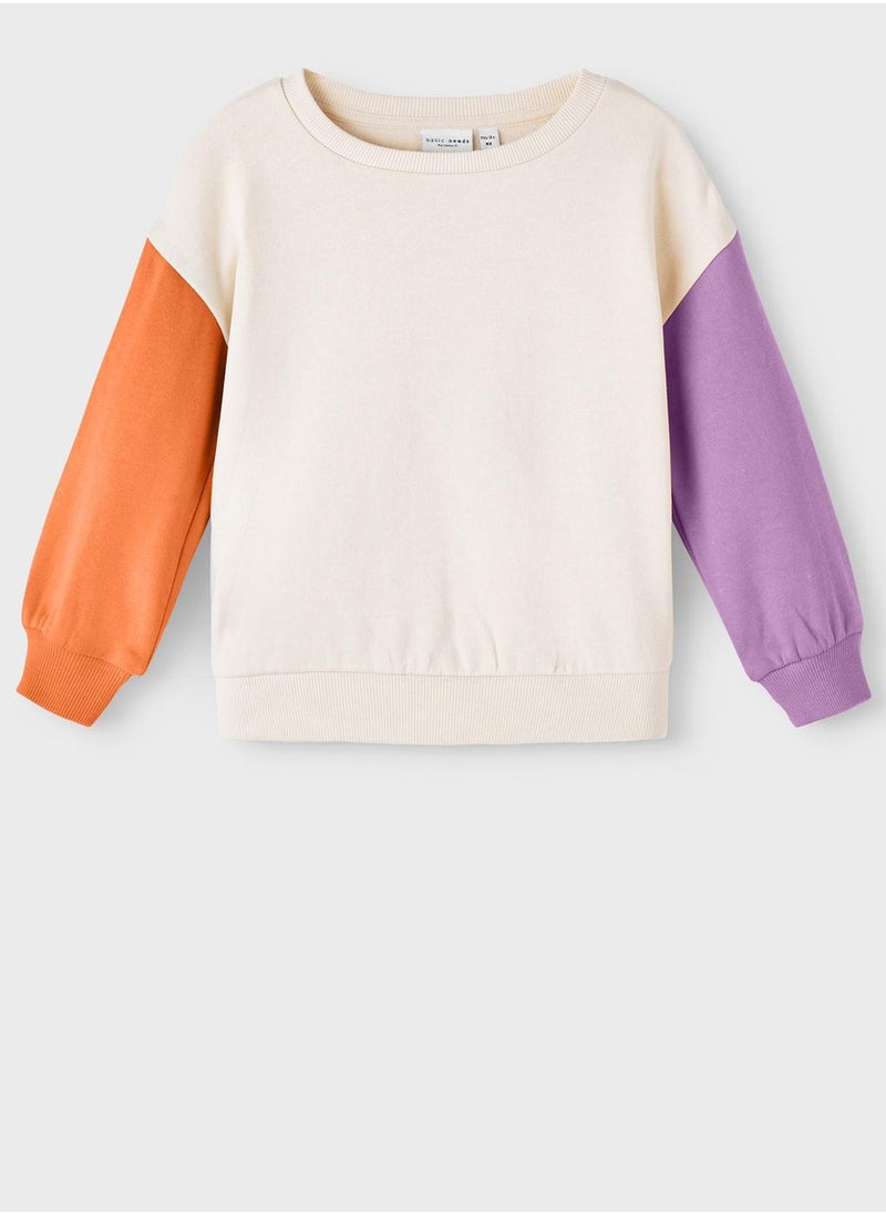 NAME IT - Kids Colourblock Sweatshirt - Image 1