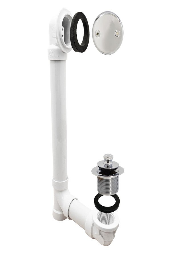 ويست براس مغسلة ويست براس للسحب والصرف، مقاس 40 بوصة، مزودة بكوع ذي فتحتين، من الكروم المصقول، D4972-26 - Image 1