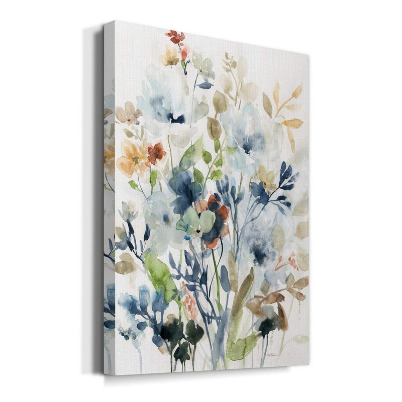 Renditions Gallery Canvas Floral Wall Art Modern Decorations Paintings Colorful Mix Flowers in Holland Spring Glam Nature Abstract Hanging Artwork Prints for Bedroom Office Kitchen - 8"X12" - LT42 - Image 2