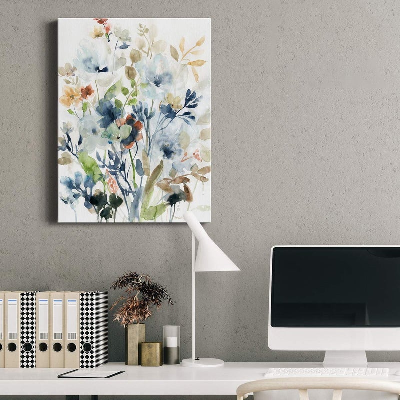 Renditions Gallery Canvas Floral Wall Art Modern Decorations Paintings Colorful Mix Flowers in Holland Spring Glam Nature Abstract Hanging Artwork Prints for Bedroom Office Kitchen - 8"X12" - LT42 - Image 3