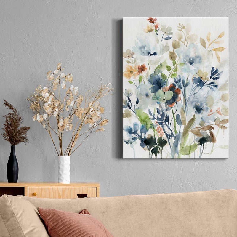Renditions Gallery Canvas Floral Wall Art Modern Decorations Paintings Colorful Mix Flowers in Holland Spring Glam Nature Abstract Hanging Artwork Prints for Bedroom Office Kitchen - 8"X12" - LT42 - Image 5