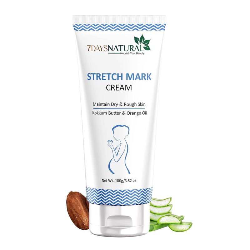 7 DAYS Stretch Marks Cream For Men Women Improves Appearance Of Fresh And Mature Stretch Marks Natural And CrueltyFree100 Gm - Image 1