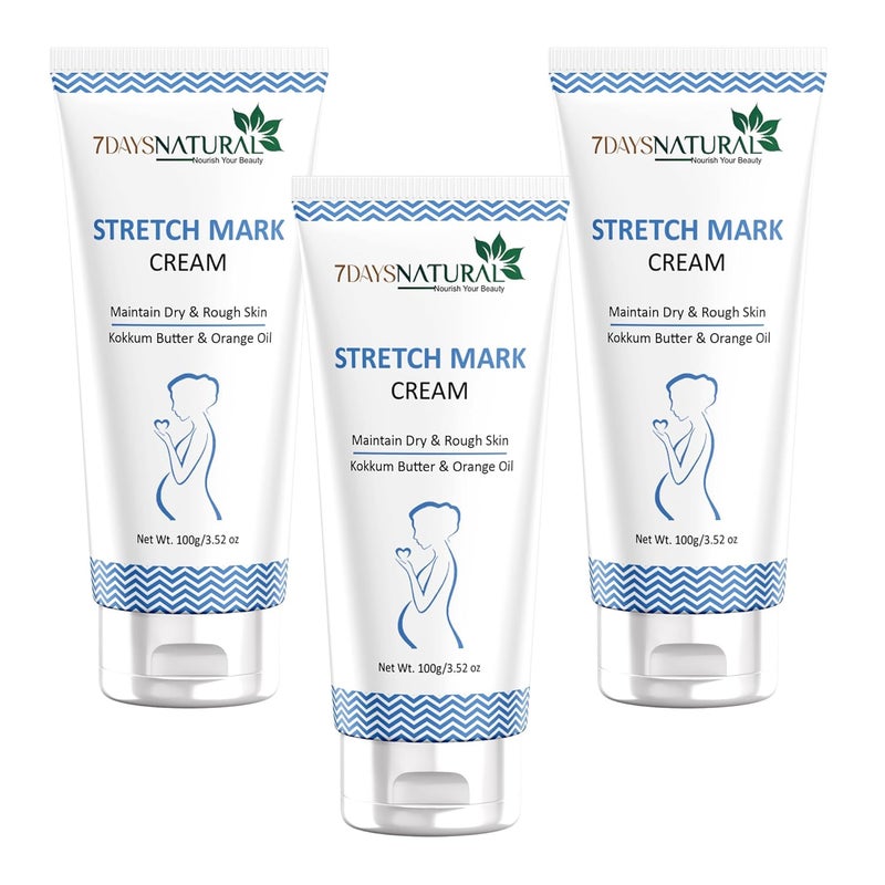 7 DAYS Stretch Marks Cream For Men Women Improves Appearance Of Fresh And Mature Stretch Marks Natural And CrueltyFree100 Gm - Image 2