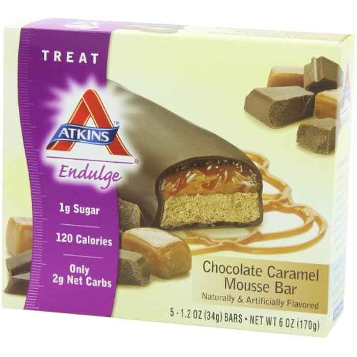 Atkins بار موس الشوكولاتة والكراميل من أتكينز إندولج، 5 - 1.2 أونصة. بار (عبوة من 2) - Image 4