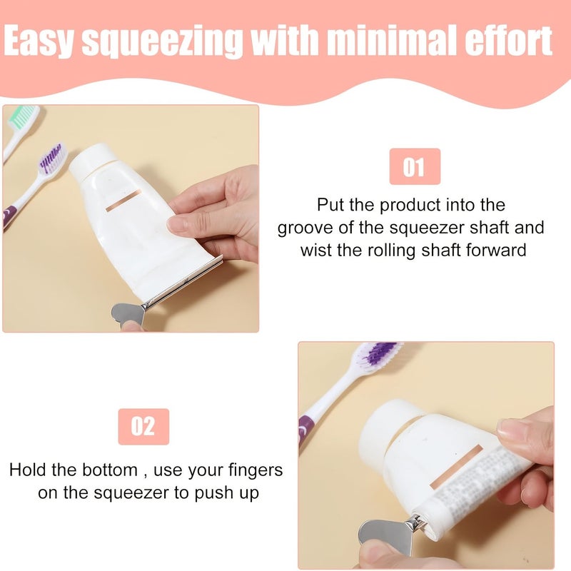 6Pcs Metal Tube Squeezer Set for Toothpaste and Cream Roller - Image 4