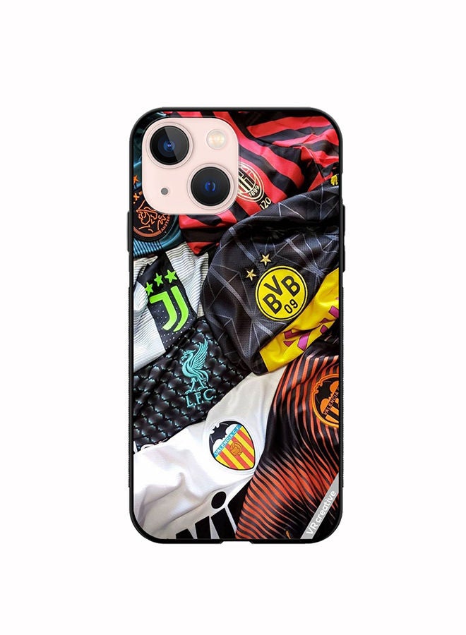 VR CREATIVE Protective Case Cover For Apple iPhone 13 mini Fabric Design Multicolour - Image 1