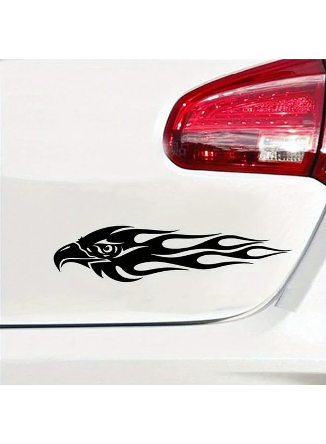 Multicolor Eagle Head Flame Stickers 2pcs 7 87x1 85inch Self Adhesive Waterproof - Image 5