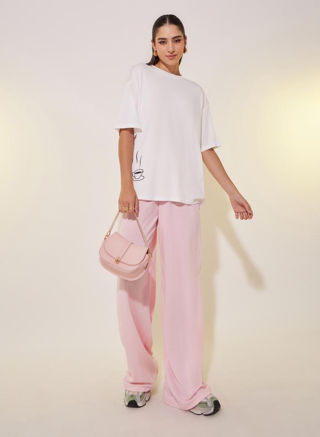 Take Two Solid Round Neck Short Sleeve T-shirt - Image 2