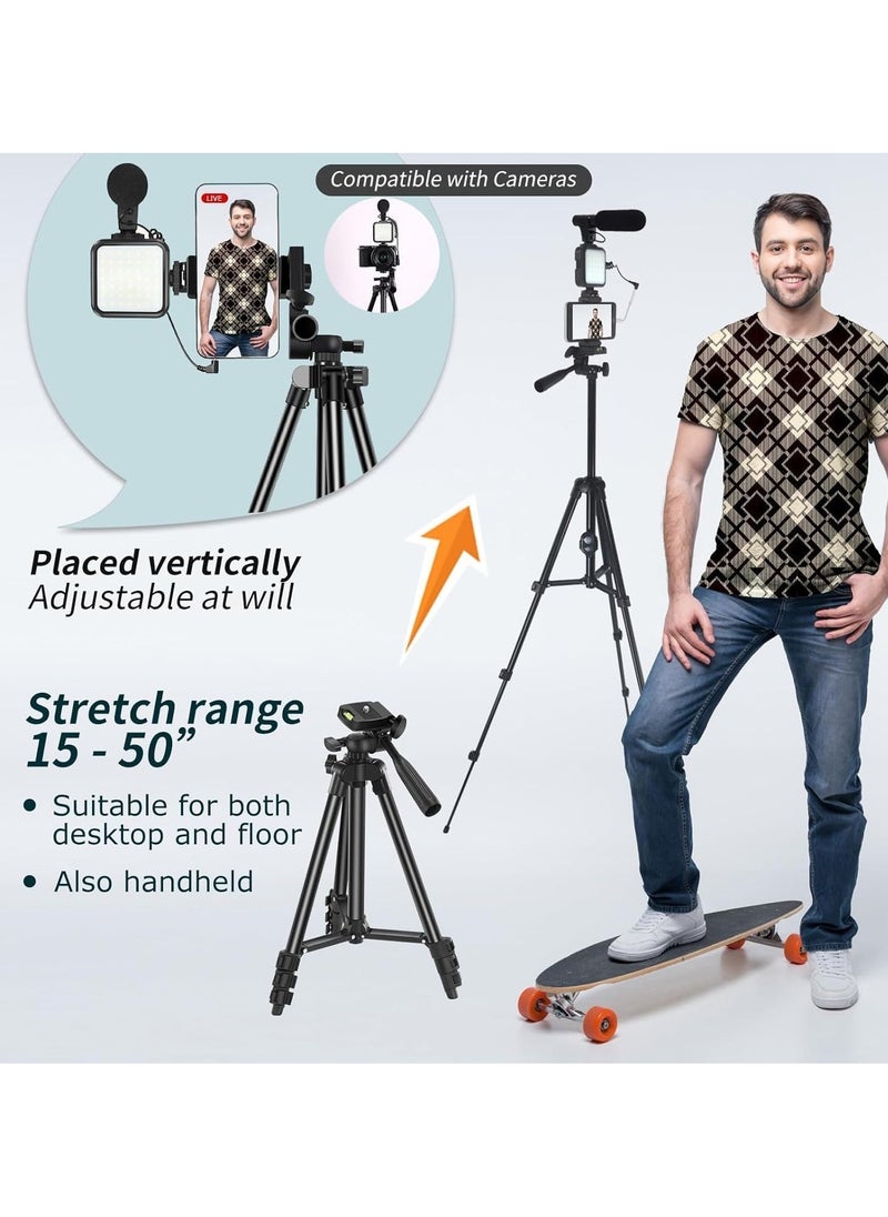 TIGER Vlogging YouTube Starter Kit – Complete Bundle for Beginners, Includes Camera, Tripod, Microphone, Ring Light, and Accessories for High-Quality Content Creation - Image 4