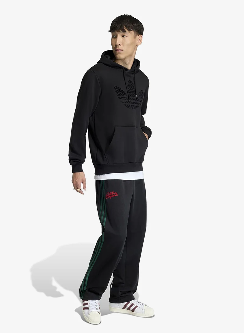 Adidas Originals BLACK Monogram Infill Hoodie for Men | Best Price UAE