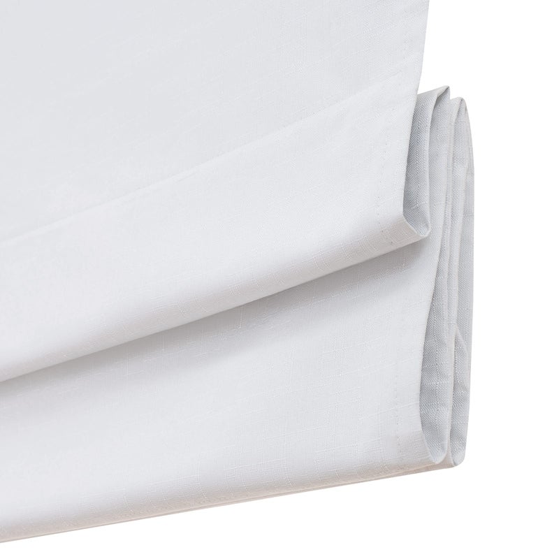 Eclipse Kylie Total Privacy Blackout Cordless Lined Window Roman Shade for Living Room, 33 in x 64 in, White - Image 5