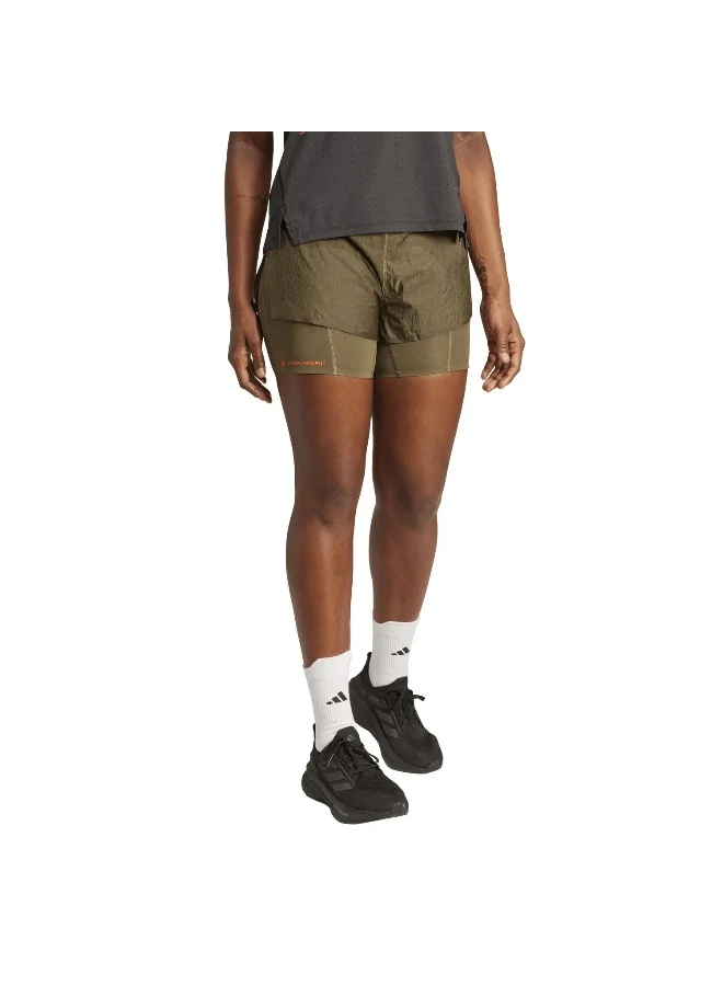adidas Adidas Adi365 Hk2In1 W Green Shorts (1/2) Shorts For Women