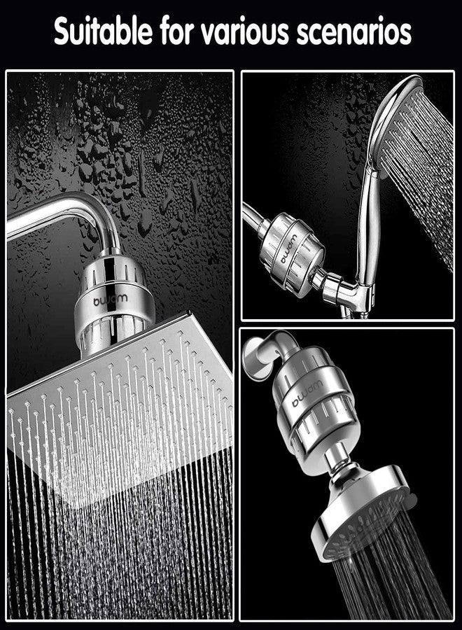 BWDM Shower Filter Replacement Cartridge, 15 stage, High Output, Vitamin C, Removing Heavy Metals Hard Water.Universal with Any Shower Filter of Similar Design.Pack of 2 - Image 3