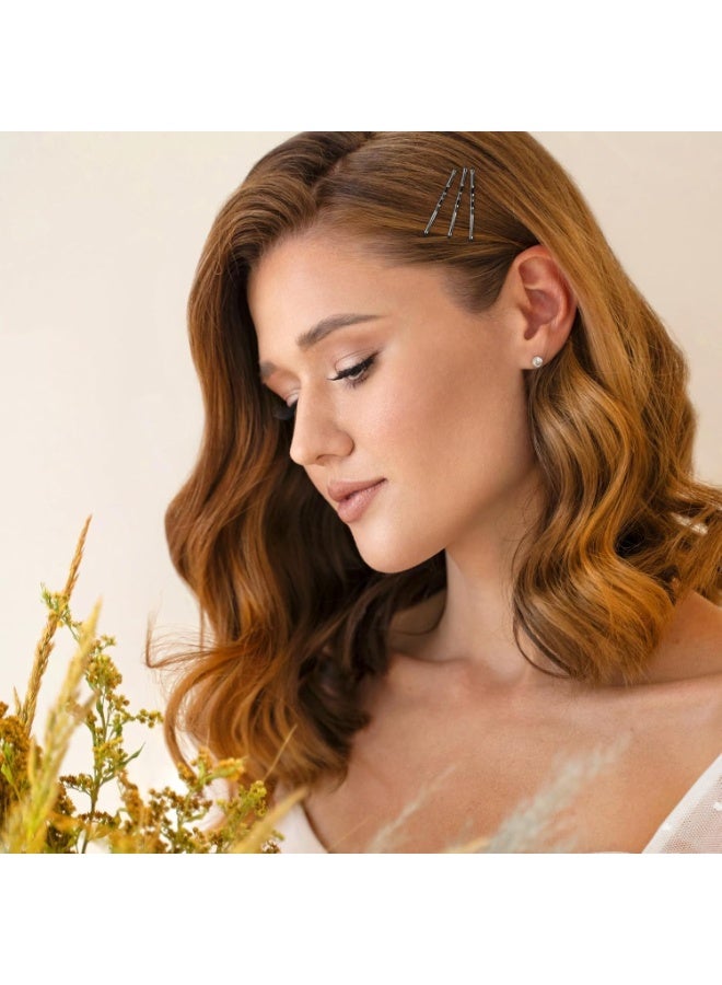 دبابيس شعر سوداء من Sky Shine، 100 قطعة، مقاس كبير - دبابيس شعر عالية الجودة وقوية للغاية للشعر الكثيف، دبابيس شعر معدنية مموجة لحفلات الزفاف والحفلات وصالونات التجميل وتسريحات الشعر الثقيلة المرفوعة - Image 5