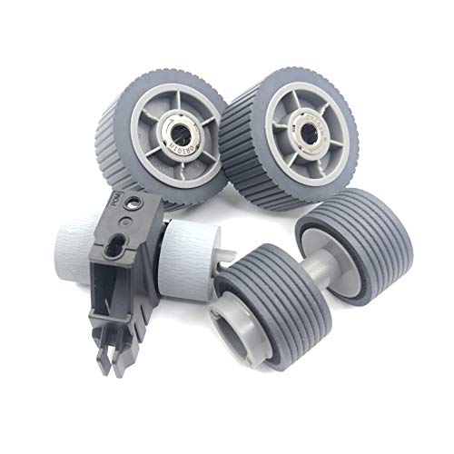 OKLILI 1SET X PA03740-K010 PA03740-K011 Consumable Kit Pick Roller + Brake Roller Pickup Roller Separation Roller Compatible with Fujitsu fi-7600 fi-7700 fi-7700S - Image 3