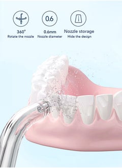 Portable Water Dental Flosser for Teeth, Cleaning Dental Oral Irrigator with 5 Cleaning Modes and 4 Jet Tips, Dental Material Oral irrigator Dental with Telescopic Water Tank (White) - pzsku/Z3054D5D98B78C5DBB85FZ/45/_/1737006787/86255740-104e-414d-901f-2ed3c54c09d8