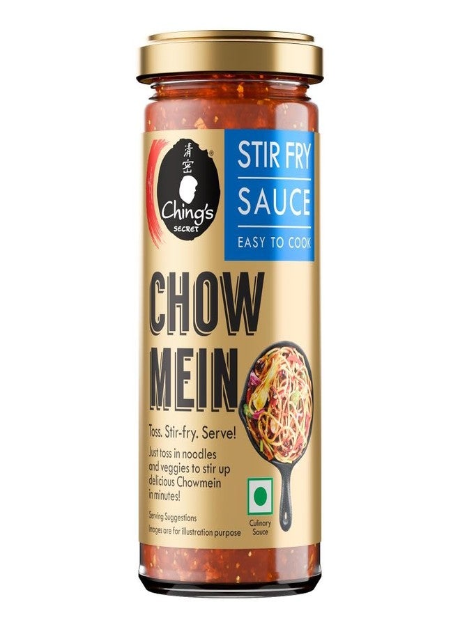 Ching's Ching’s Premium Chowmein Stir Fry Sauce, 250g, Ready to Cook, No Added Colour, No MSG, Cooking Sauce, Perfect for Hakka Noodles or Chowmein - Image 1