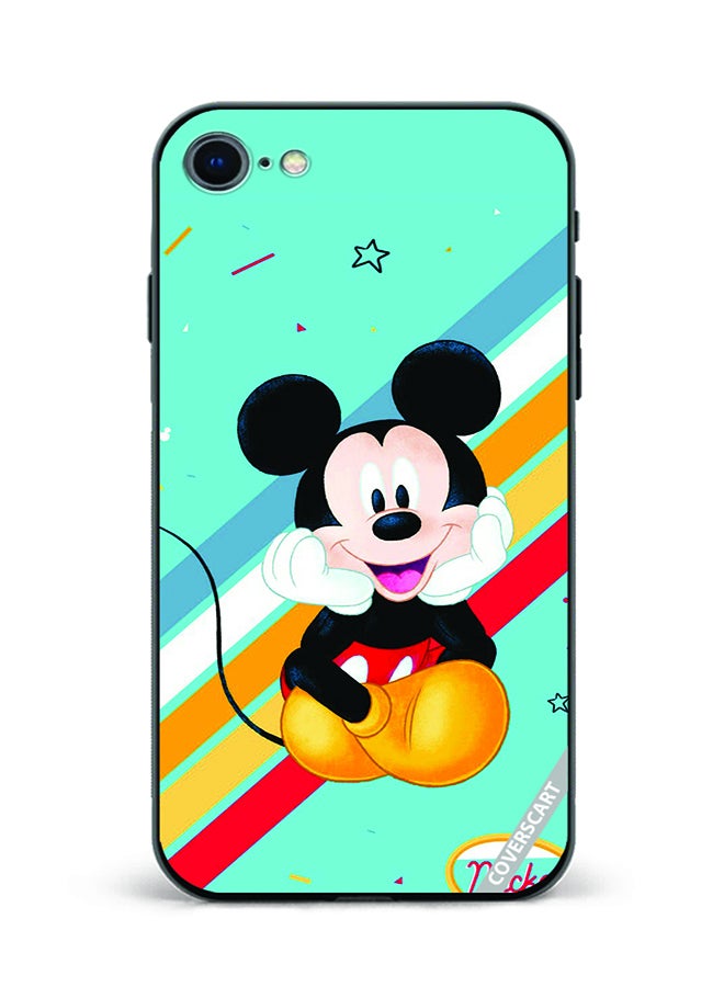 Protective Case Cover For Apple iPhone 7 Mickey Design Multicolour