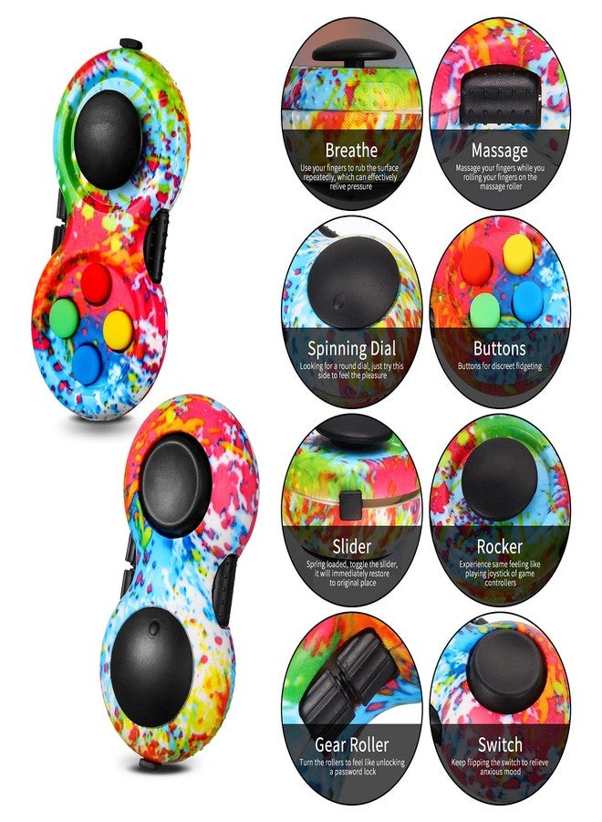 HEQU 2 Pcs Fidget Controller Pad,Portable Stress Reducer Game Pad Hand Fidget Pad for Release Stress and Anxiety - Image 3