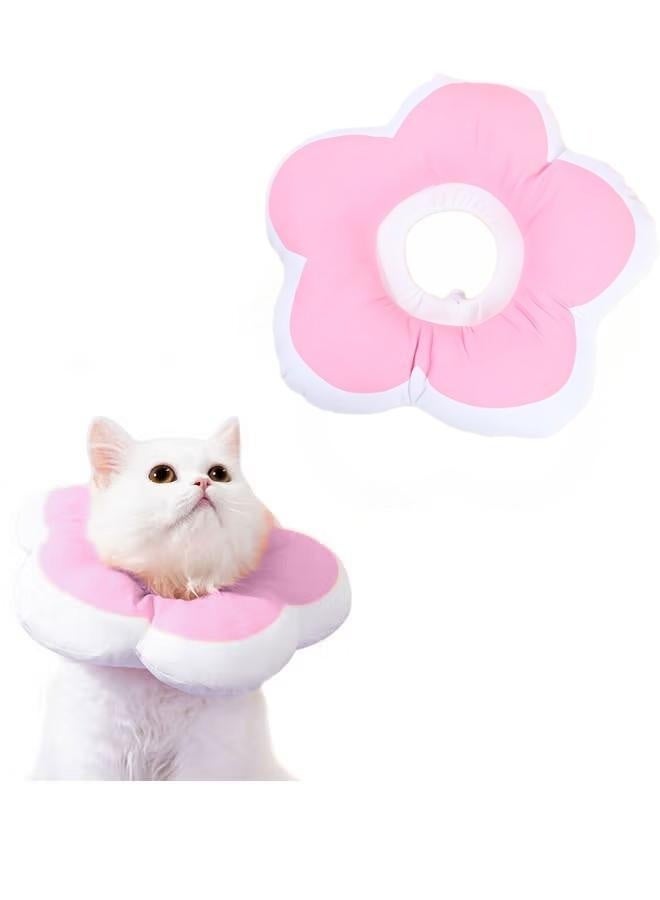 Cat Recovery Cone Collar, Soft Waterproof Elizabethan Collar for Cats and Kittens, Protective Cone for Surgery Wound Healing, Adjustable Pet E-Collar - Image 1
