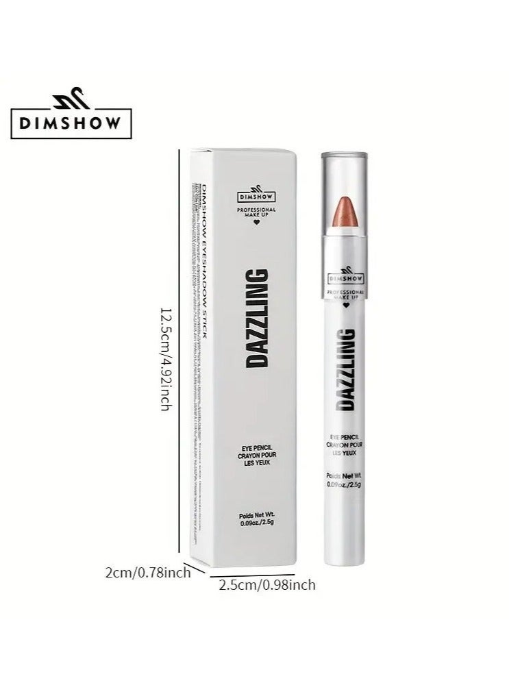 DIMSHOW Vibrant Pearl Glitter Eyeshadow Pen - Liner & Shadow Combinations - Waterproof, Sweat-Proof, Smudge-Proof, Brightening Highlighter for Music Festivals, Under Crease, Eyelid Application #5 - Image 3