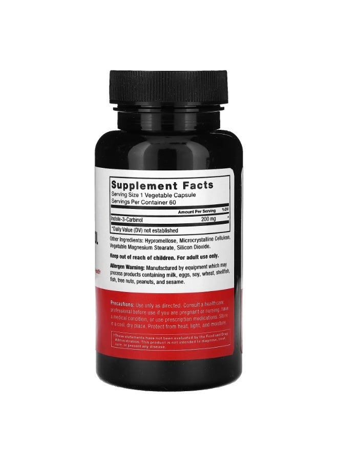 Force Factor Indole-3-Carbinol, 200 mg, 60 Vegetable Capsules - Image 2