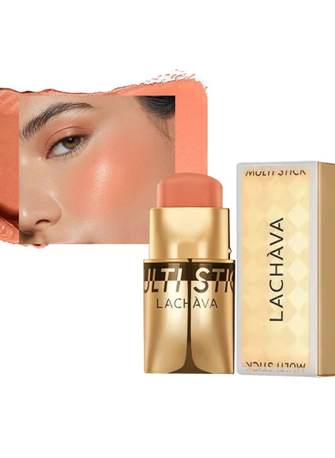 LACHAVA - Multi Stick Blush for Eyeshadow and Lipstick Eyeshadow Lipstick and Face Blusher Cream 3 in 1 Non Sticky Moisturizing Hydrating Smooth Face Blush Makeup Lipstick 8G 02 - Image 1