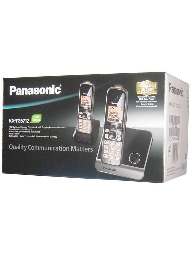 Panasonic - Panasonic KX-TG6712 Digital Cordless With Tow Handset - Image 1