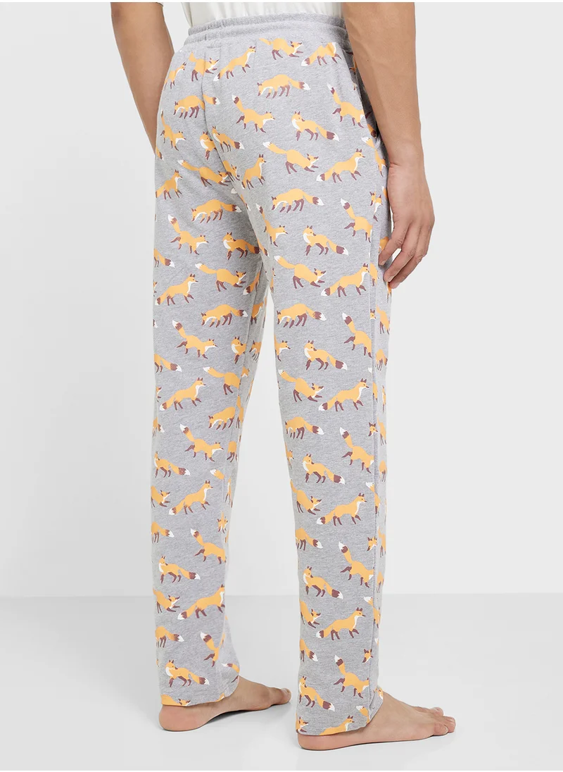 سفنتي فايف Nightwear All Over Print Jogger