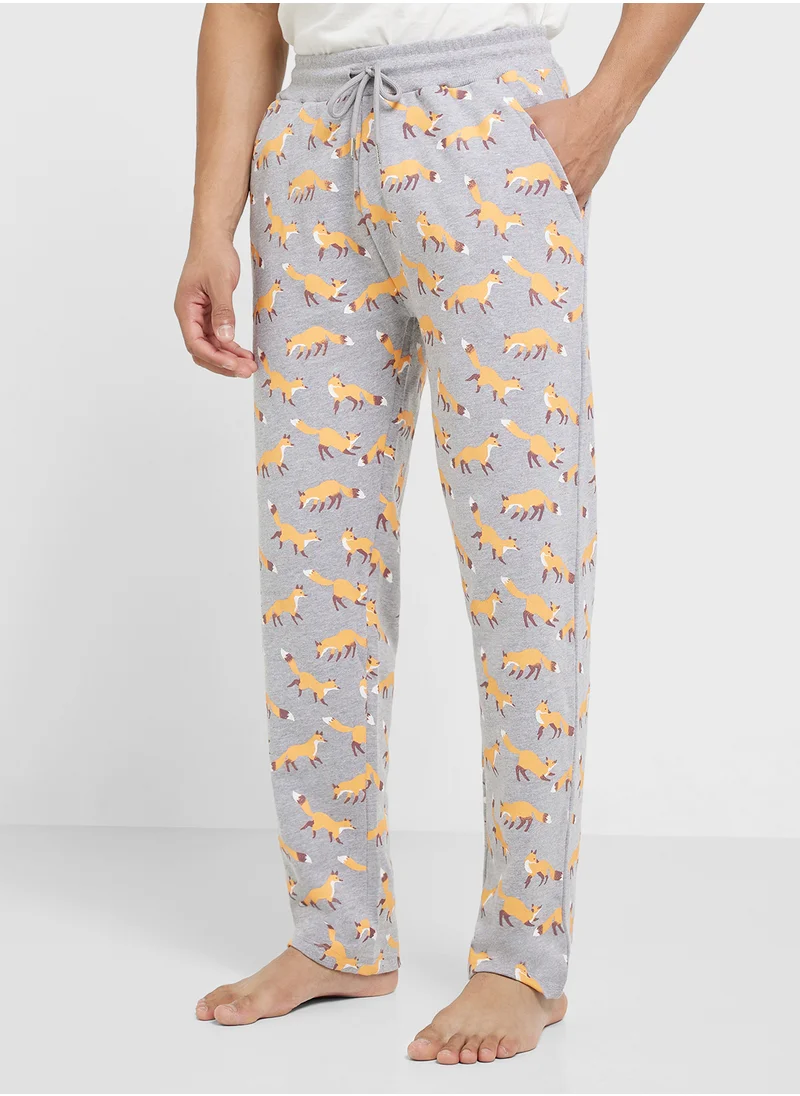 سفنتي فايف Nightwear All Over Print Jogger