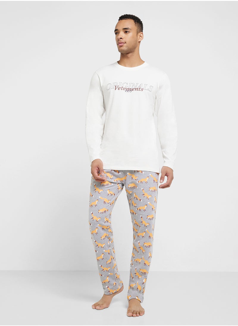 Seventy Five - Nightwear All Over Print Jogger - Image 1