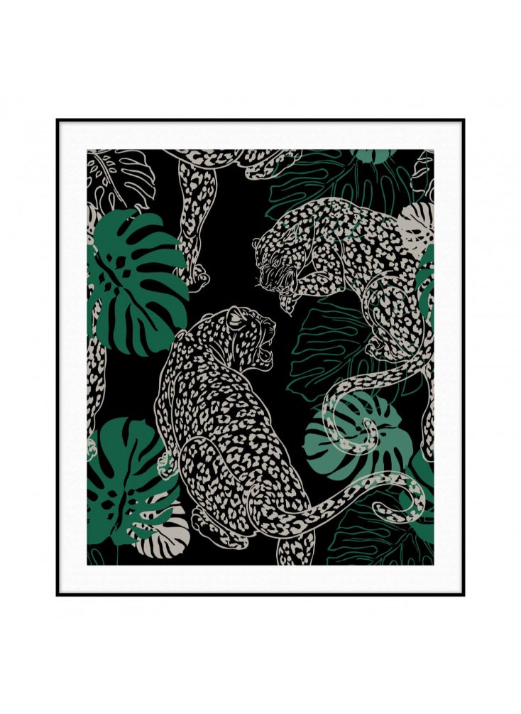ليلت للأثاث - ديكور جداري مستطيل - 70x60 سم - إطار خشب - Image 1