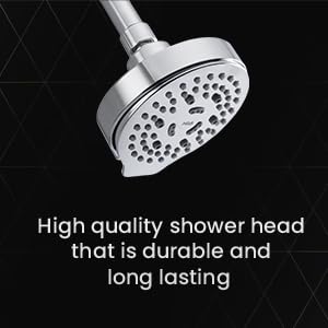 Mila India MILA Cliq Shower Head MSXX0100CM Shower Head surface Multi function RainMistMassageMixed SprayMixed SprayMixed Spray 130mm - Image 2