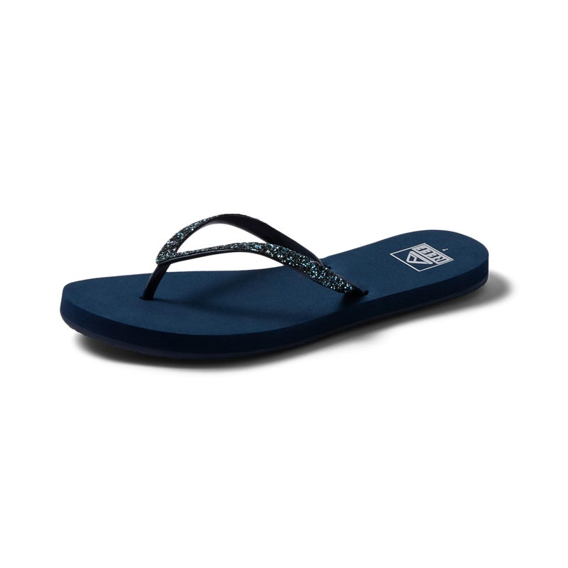 Reef Stargazer Womens Beach Flip Flop, Super Lightweight and Soft Footbed, Thin Glitter Strap, Mermaid, 9 - Image 1