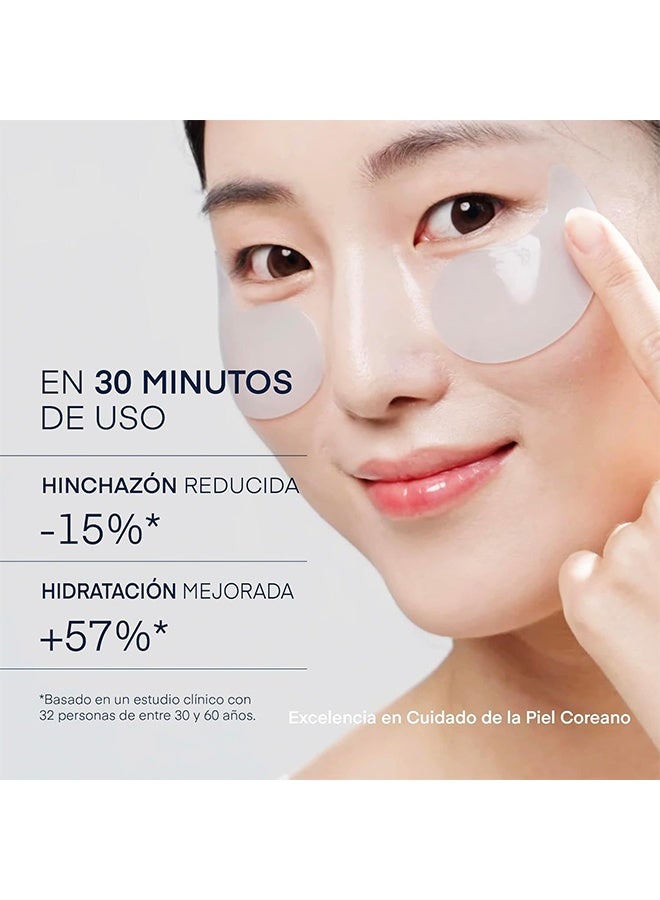 KOEC Caffeine & Hyaluronic Acid Eye Gel Patch -Under Eye Patches for Dark Circles -Hydrogel Masks for Puffiness, Bags with Caffeine, Hyaluronic Acid, Niacinamide - Undereye Brightening, Hydrating, Anti-Wrinkle & Cooling 60Patches - Image 2