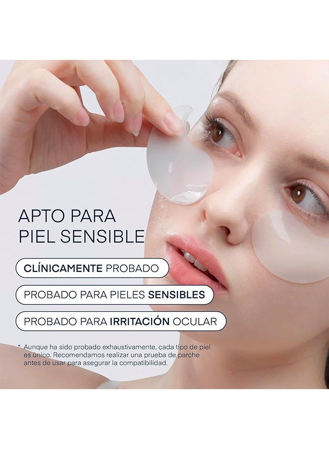 KOEC Caffeine & Hyaluronic Acid Eye Gel Patch -Under Eye Patches for Dark Circles -Hydrogel Masks for Puffiness, Bags with Caffeine, Hyaluronic Acid, Niacinamide - Undereye Brightening, Hydrating, Anti-Wrinkle & Cooling 60Patches - Image 3