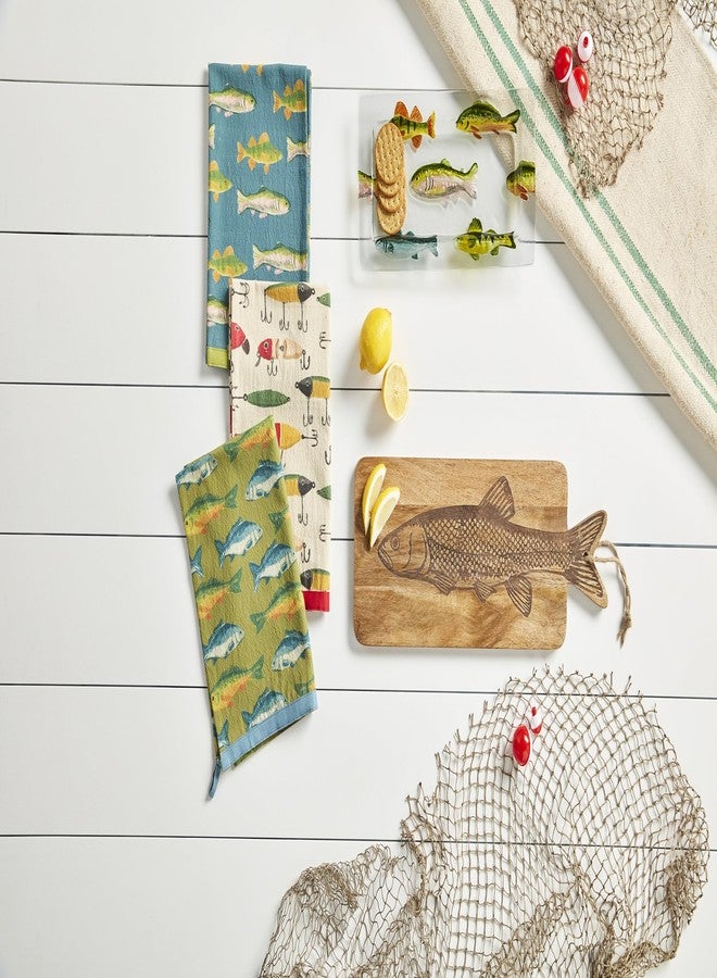 مد باي منشفة بنقشة سمكة خضراء من مود باي؛ 26 بوصة × 16 1/2 بوصة - Image 2