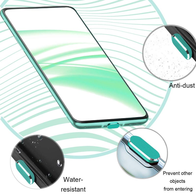 Careflection Type C Port Cover Dust Plugs, Cell Phone USB C Charging Port and Earphone Jack Cap Dirt Protectors, Compatible with Samsung Galaxy Pixel OnePlus Laptop MacBook Pro Android Devices Green 2 Pack - Image 3