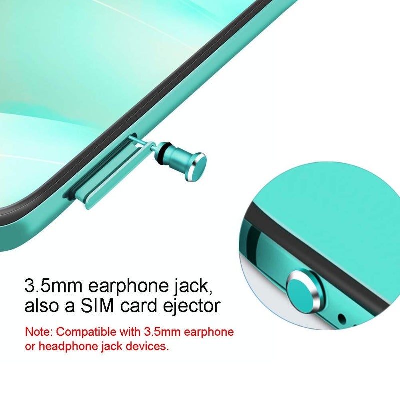 Careflection Type C Port Cover Dust Plugs, Cell Phone USB C Charging Port and Earphone Jack Cap Dirt Protectors, Compatible with Samsung Galaxy Pixel OnePlus Laptop MacBook Pro Android Devices Green 2 Pack - Image 4