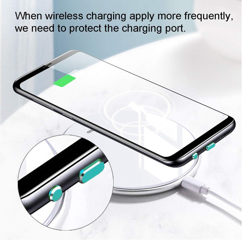 Careflection Type C Port Cover Dust Plugs, Cell Phone USB C Charging Port and Earphone Jack Cap Dirt Protectors, Compatible with Samsung Galaxy Pixel OnePlus Laptop MacBook Pro Android Devices Green 2 Pack - Image 5