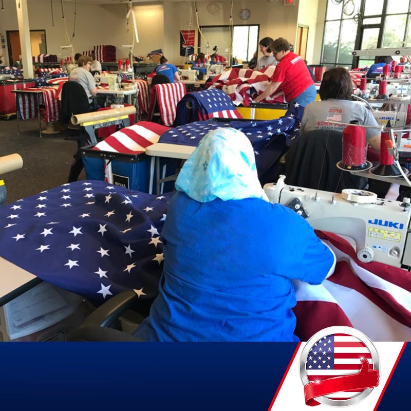 SLAVOL American Flag for Outside 3x5, Anti-Tear in Strong Winds US Flag, Durable Heavy Duty Polyester American Flags, Waterproof and Fade Resistant USA Flag for Outdoor - Image 2