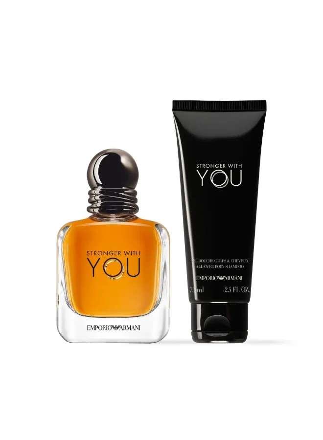 armani Stronger with you 75ML eau de toilette holiday Set